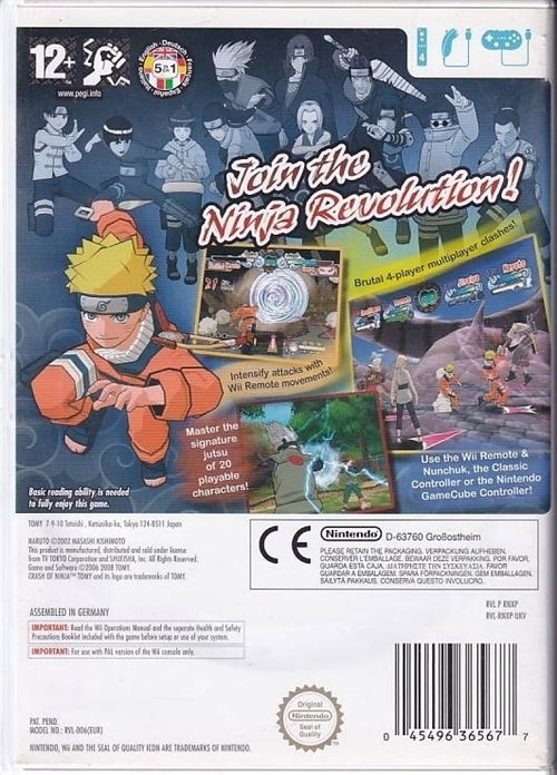 Naruto Clash of Ninja Revolution European Version - Wii (B Grade) (Genbrug)